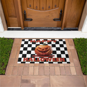 Paillasson Éffrayant Citrouille sanglant Halloween