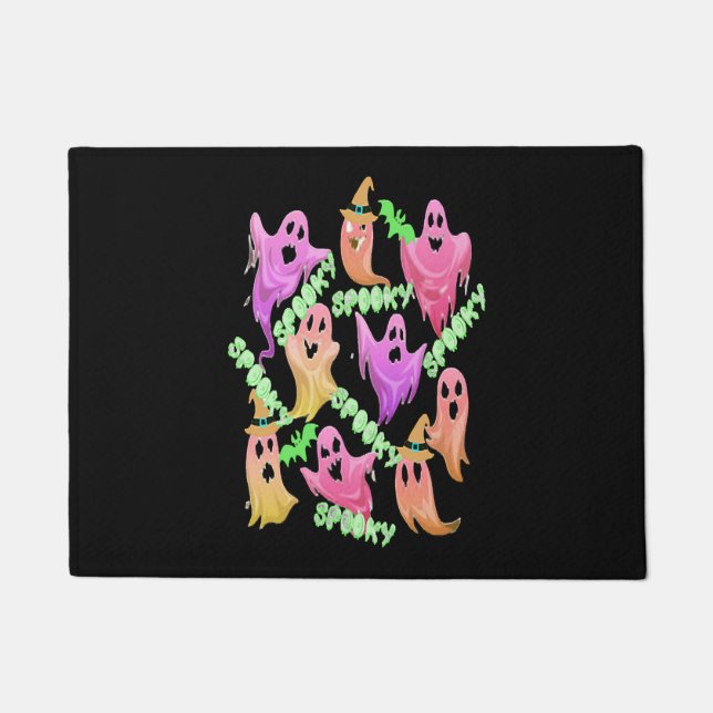 Paillasson Éffrayant Halloween fantômes Éffrayant Halloween k (Devant)