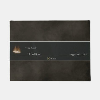Paillasson Elden Ring doormat, "Trap ahead" rated