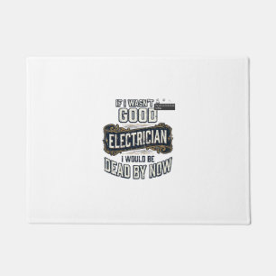 Paillasson Électricien drôle citation de gravure vintage conc