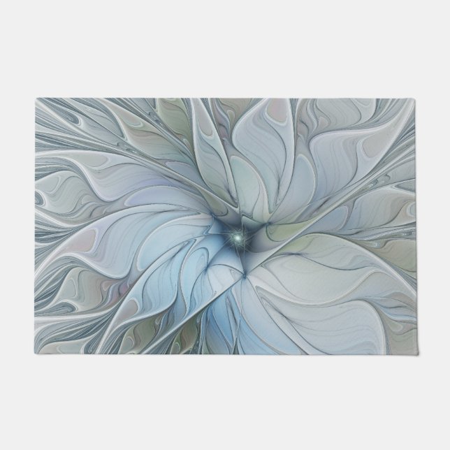 Paillasson Elegant Beauty Modern Abstract Fractal Art Flower (Devant)