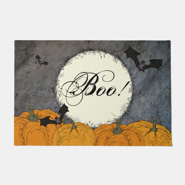 Paillasson Elegant Boo Halloween (Devant)