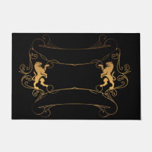Élégant Classy Double Gold lions mat
