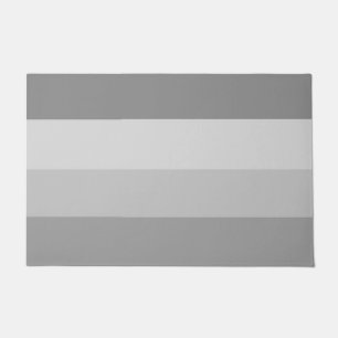 Paillasson Élégant élégant chic rayé nuances de gris