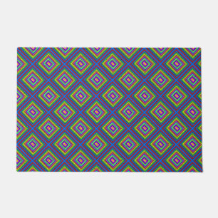 Paillasson Élégant minimal simple carré géométrique vintage
