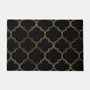 Paillasson Elégant Motif d'art géométrique islamique d'or
