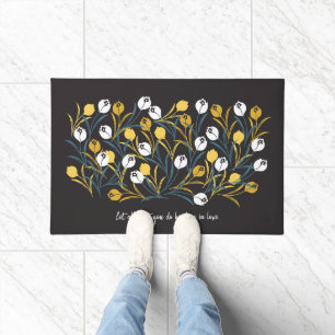 Paillasson Élégant motif floral de Tulipe