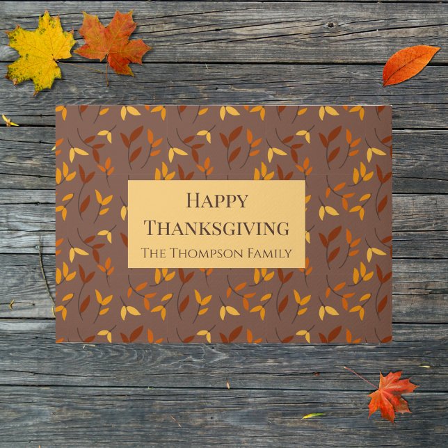 Paillasson Élégante feuille d'automne (Créateur téléchargé)