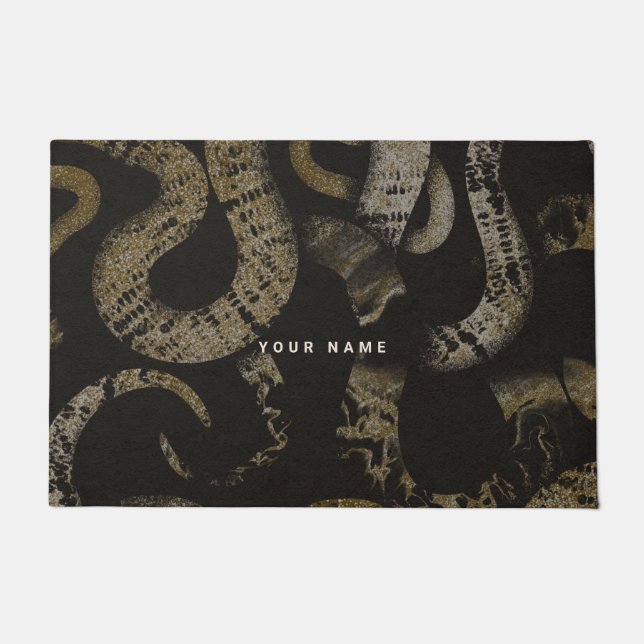 Paillasson Elégante Medusa Snakes Art Luxe (Devant)