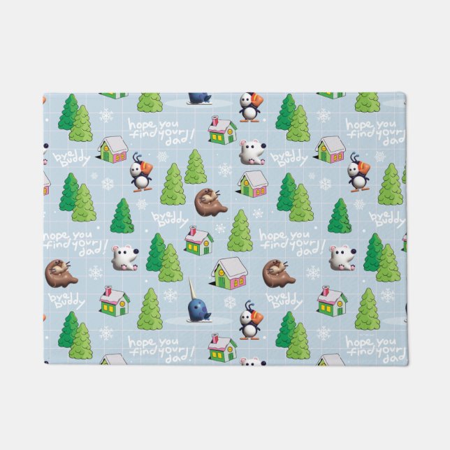 Paillasson Elf the Movie | Bye Buddy Hope Vous Trouvez Votre  (Devant)