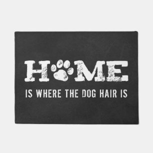 Paillasson Empreinte de patte HOME Dog La Maison Est Où Se