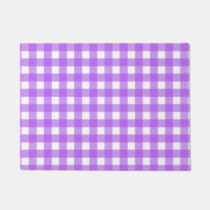 Paillasson En vichy violet brillant