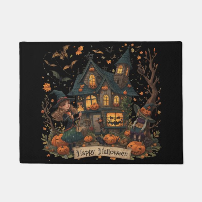 Paillasson Enchanted Haunted House Halloween (Devant)