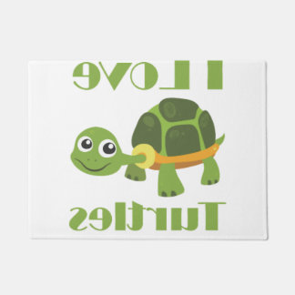 Paillasson Enfant mignon amateur de tortue reptile fan