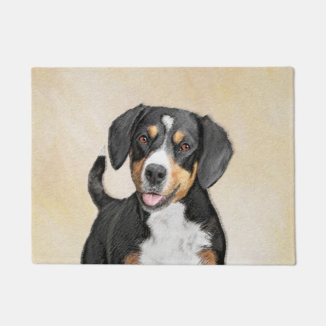 Paillasson Entlebucher Mountain Dog Peinture - Art original (Devant)