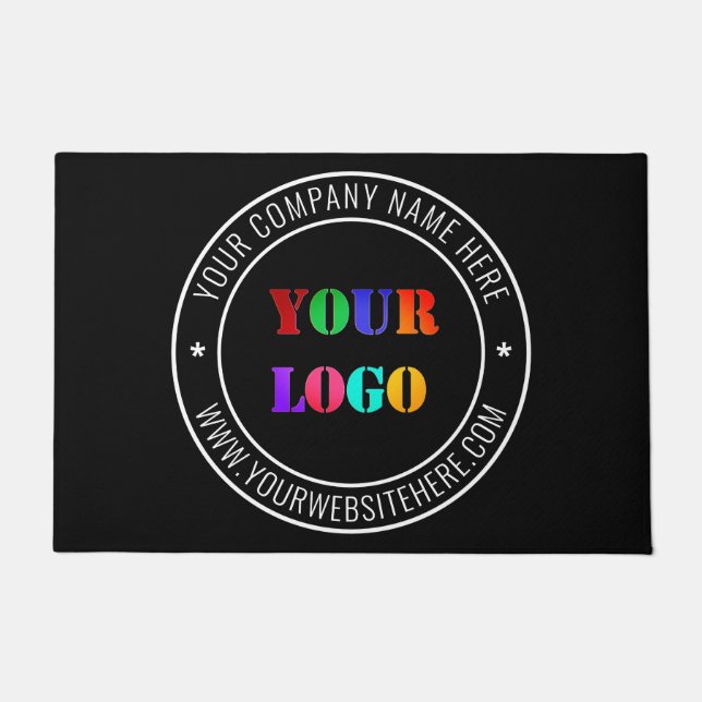 Paillasson Entreprise Logo personnalisé Bureau personnalisé (Devant)