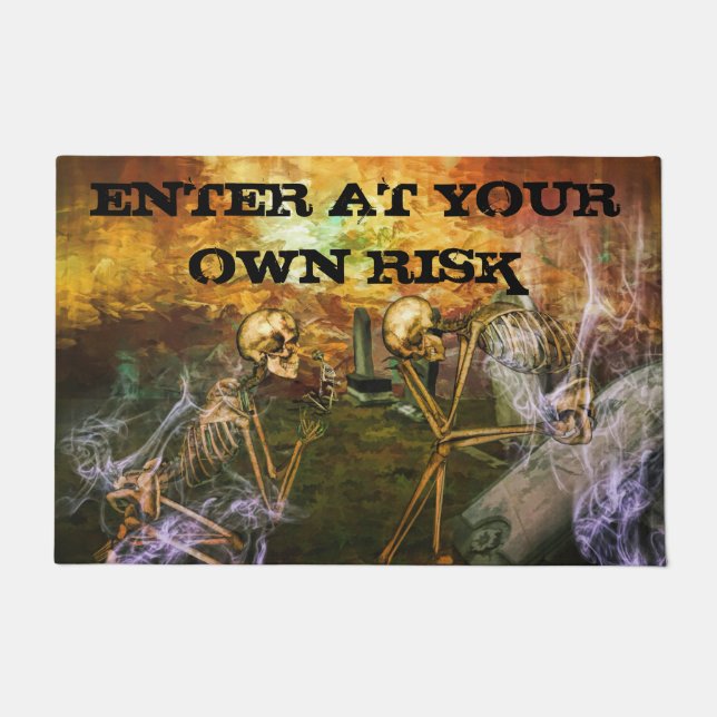 Paillasson Entrez à vos propres risques (Devant)