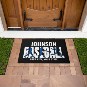 Paillasson Équipe de baseball AJOUTER NOM Champion Joueur de