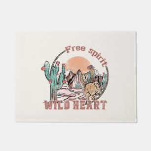 Paillasson Esprit libre, Coeur sauvage   Pays occidental