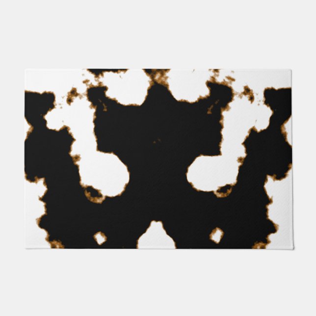 Paillasson Essai de Rorschach d'une carte de tache d'encre (Devant)
