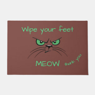 Paillasson essuyer vos pieds meow