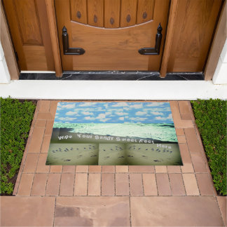 Paillasson Essuyez votre sandy Sweet Feet Ici 30" x 45" mat d