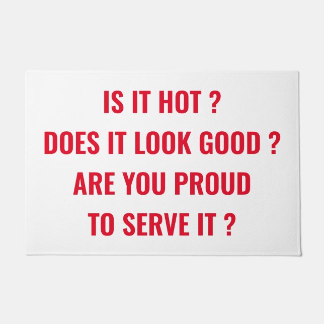 Paillasson Est-ce que c'est chaud (Devant)