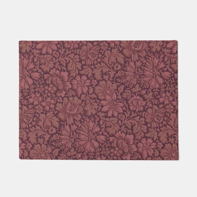 Paillasson Esthétique vintage sur toute l'impression florale (Devant)