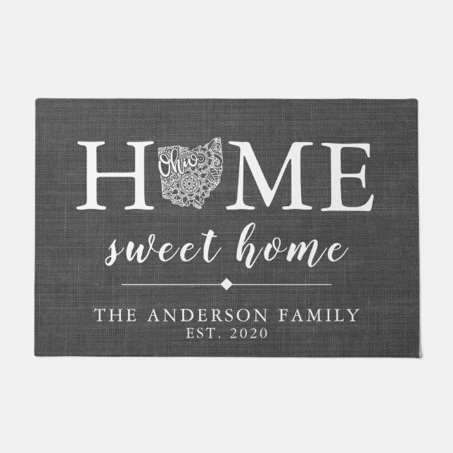 Paillasson Etat personnalisé OHIO (Devant)