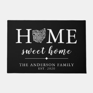 Paillasson Etat personnalisé OHIO couleur modifiable