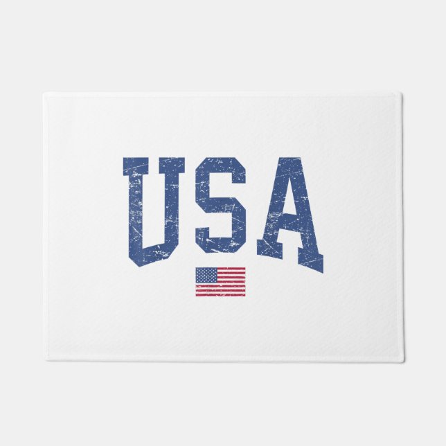 Paillasson États-Unis Femmes Hommes Enfants Patriotique Améri (Devant)