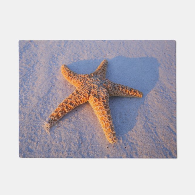 Paillasson Étoiles de mer sur le sable blanc (Devant)