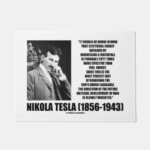 Paillasson Exploitation de la citation de Tesla de l'énergie