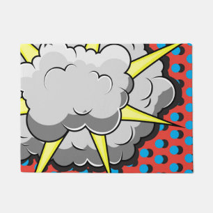 Paillasson Explosion comique de style d'art de bruit