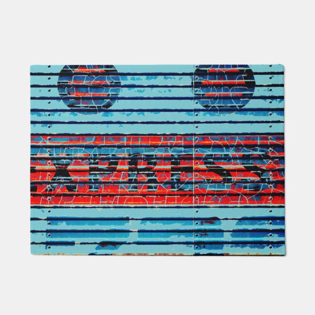 Paillasson "Express" - Peinture à Peeling rustique (Devant)