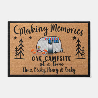 Paillasson Faire des souvenirs mat, Camping Customisé