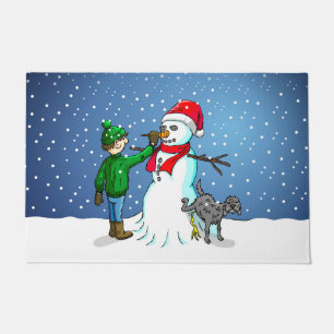 Paillasson Faire un bonhomme de neige