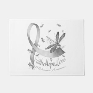 Paillasson Faith Hope Love Melanoma Awareness Dragonfly