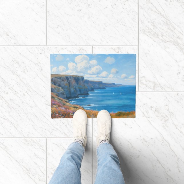 Paillasson "Falaises d'Endless Horizon" - Un paysage marin ga (Intérieur)