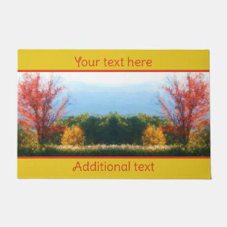 Paillasson Fall Foliage Nature Photo Painting Personalized