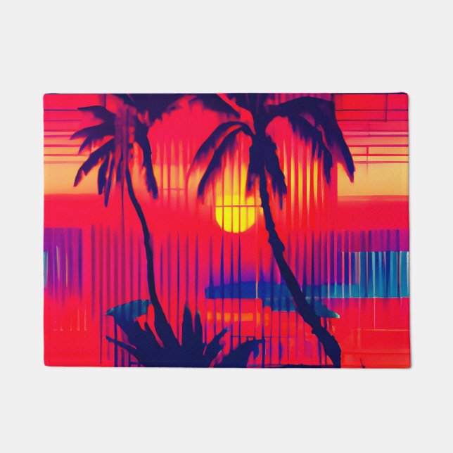 Paillasson Fantaisie d'évasion tropicale (Devant)