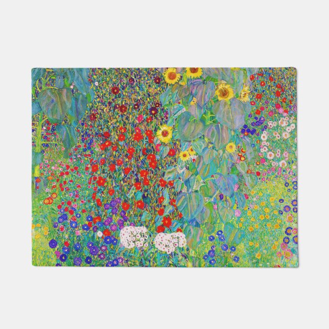 Paillasson Farm Garden With Sunflowers Gustav Klimt (Devant)