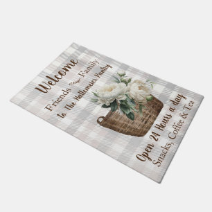 Paillasson Farmhouse Country Spring Bienvenue Pantry Mat / Ru