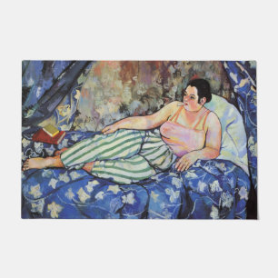 Paillasson Femme dans la chambre Bleue (par Suzanne Valadon)