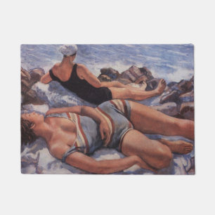 Paillasson Femmes bronzage sur la plage (par Serebriakova)