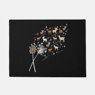 Paillasson Femmes Chèvres Drôle Pissenlit Fleur Sauvage Flora