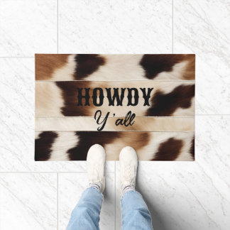 Paillasson Ferme rustique Cowboy Western Country Howdy