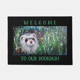 PAILLASSON FERRET FIREFLIES WELCOME MAT