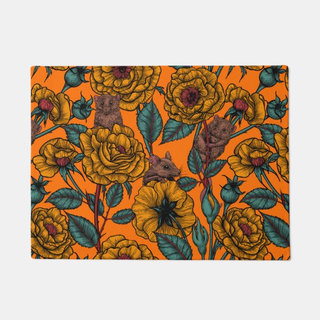 Paillasson Fête des souris rétro (Devant)