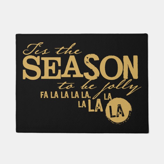 Paillasson Fêtes de Noël C'est la saison (Devant)